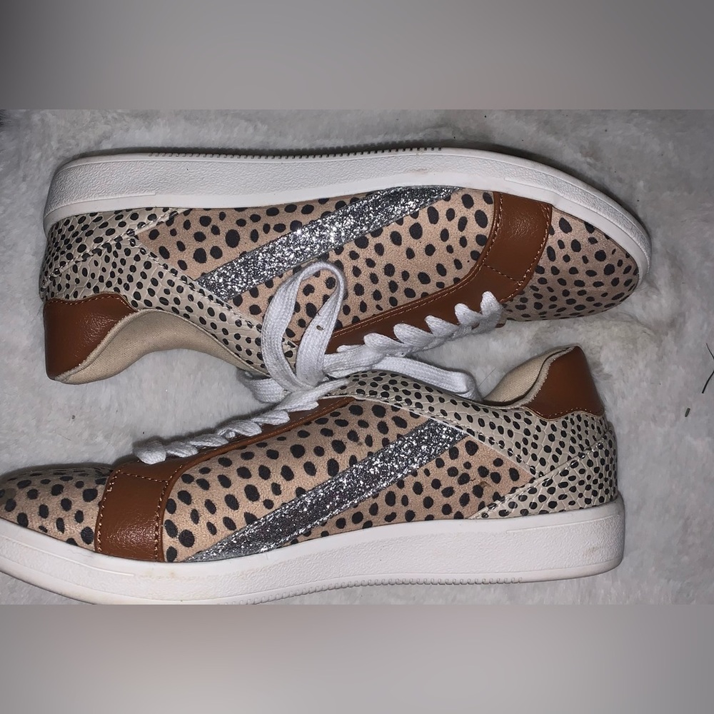 Animal print sneakers